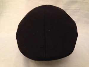 IVY CAP BLACK PEAK PEAKED 80% WOOL MODERN IVY 6 PANEL PEAKY BLINDER CAP - Picture 1 of 14