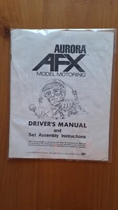 AURORA AFX DRIVER'S MANUAL ~ 1973 ~ 20 PG ~ LOTS OF INFO INC CHASSIS DIAGRAMS VN - Picture 1 of 3