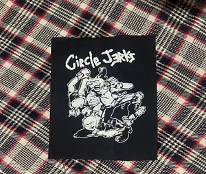 Patch fai da te Circle Jerks Skank - Punk Bandiera Nera Fuori Crack Antirazzista - Foto 1 di 1