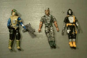 Lot de 3 Figurines 2 x GI Joe Knockdown 1987 et B.A.T.S 1986 - Imagen 1 de 8