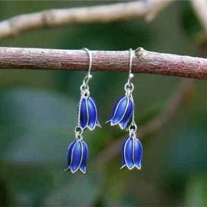 Pendiente Bluebell acabado plateado - Imagen 1 de 1