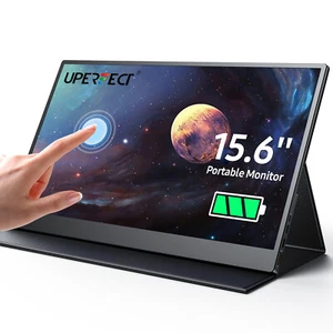 UPERFECT Tragbarer Monitor mit Akku 15,6 Zoll Touchscreen 1080P FHD Bildschirm - Bild 1 von 12