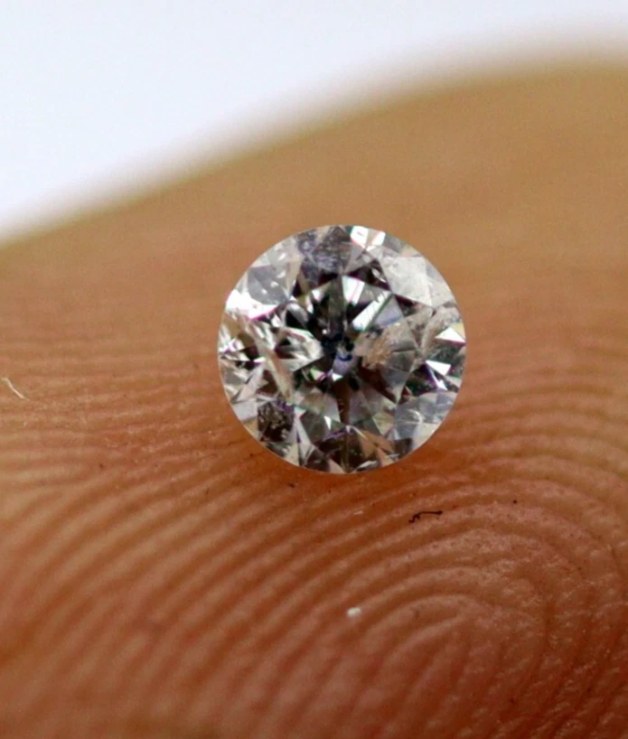 0.092 Ct Natural Loose Diamond 2.8 MM Round Brilliant Cut I/SI2 Grade Certified - Image 1 of 4