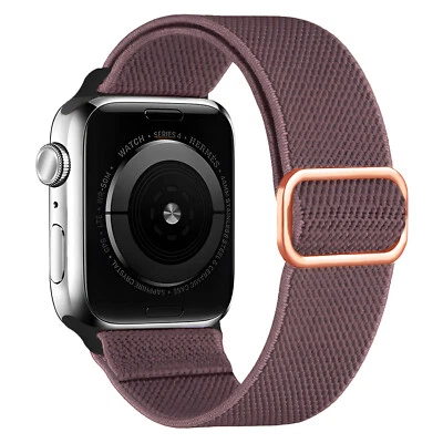 Cinturino Elastico Solo Loop Compatibile con Apple Watch Band 42mm 44mm - Viola - Immagine 1 di 4