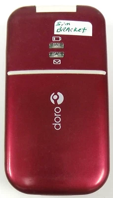 Teléfono abatible Doro PhoneEasy 410 gsm - rojo y blanco (celular de consumo) Foto 1 de 3