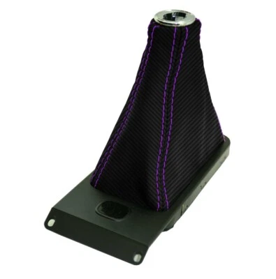 Cubierta de bota de cambio manual de fibra de carbono para Acura NSX 1991-2005 puntada púrpura Foto 1 de 4