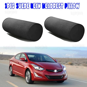 Suede Neck Headrest Pillow Cervical Spine Protect Cushion For Hyundai Elantra - Picture 1 of 11