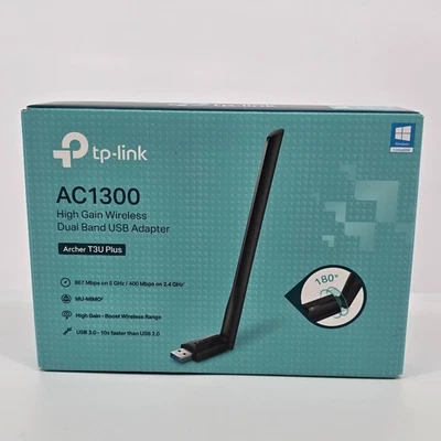 TP-LINK AC1300 High gain Wireless Dual-Band USB Adapter - Open Box - Image 1 of 3
