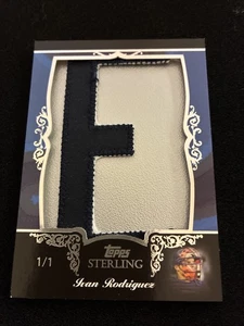 2007 Topps Sterling IVAN RODRIGUEZ Game Used Letter E Tigers 1/1 - Picture 1 of 2