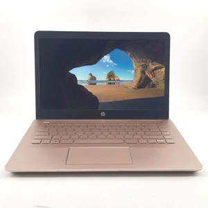 Cheap HP Laptop Pavilion 14-bk0xx Pentium 4415U 8GB RAM 256GB Rose Gold Win 10 - Picture 1 of 12