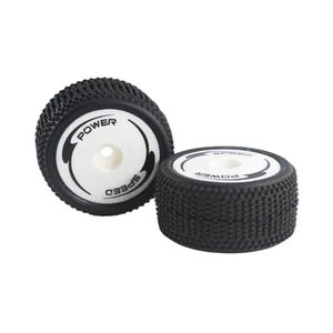 2x Rear Tires 32mm Black RC Car Spare Parts for Wltoys 244016 1:24 Scale - Picture 1 of 7