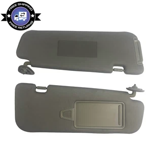2010-2016 Hyundai Genesis Coupe Beige OEM Sunvisor Sun visor Pair USED - Foto 1 di 10