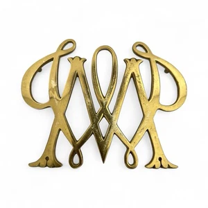 William & Mary Williamsburg Cypher Messing Untersetzer 1950 Virginia Kochplatte 6"x8,5" - Bild 1 von 4