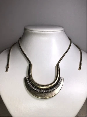Lunar Curve Bold Collar Necklace - N034 - Image 1 of 4