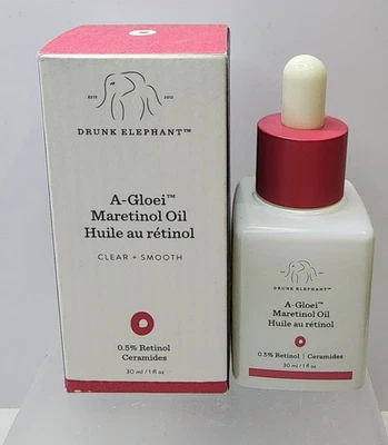 Drunk Elephant A-Gloei Maretinol Oil 1oz 30mL Full Size 0.5% Retinol $73 NEW - Image 1 of 4