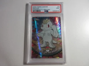 Tarjeta Pokémon cromada PSA 9 Machop Spectra Topps - Imagen 1 de 2