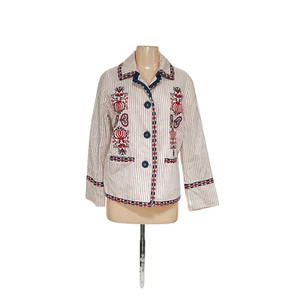 Max Studio Cream Cotton Jacket - Women's Size S - Picture 1 of 4