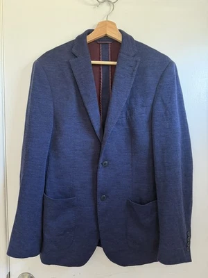 Chaqueta Psycho Bunny de Robert Godley para hombre talla 38R azul marino ajuste contemporáneo  Foto 1 de 4