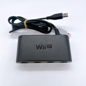 Nintendo Wii U Official OEM GameCube Controller Adapter WUP-028 Works Tested - Picture 1 of 24