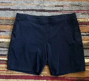 Pantalones Cortos John Varvatos Para Hombre XXL Azul Marino Acanalados Cordón Bolsillos Informales - Imagen 1 de 13