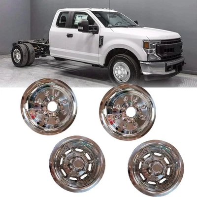 2003-2025 Dodge Ram 3500 17'' Dual Stainless Steel Wheel SImulator 8 Lug 7 Holes - Image 1 of 4