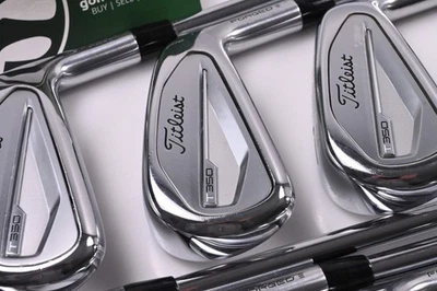 Titleist T350 Irons / 5-PW+48° / Regular Flex True Temper AMT Red R300 Shafts - Image 1 of 4