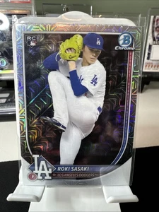 Tarjeta de novato Bowman Mega Box ROKI SASAKI 2025 Mojo Refractor RC - Imagen 1 de 2