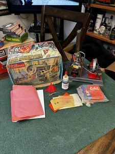 VINTAGE Wilesco D5 Steam Engine Live Model w/ Box & Fuel Tablets - Picture 1 of 16