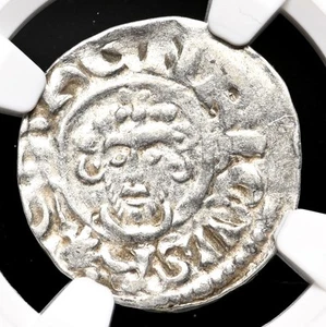 ENGLAND. John Lackland. 1199-1216. Silver Penny, Abel on London, NGC XF40 - Picture 1 of 4