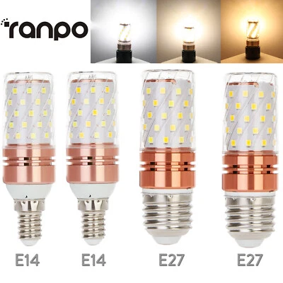 E14 E27 LED Corn Bulb Light 20W 16W 12W 3 Colors 220V 2835SMD Lamp High Power RH - Image 1 of 4
