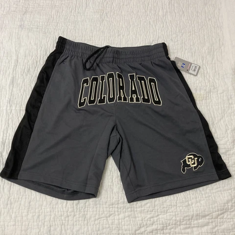 NWT Men's Colosseum Colorado University XL Athletic Shorts Spellout Buffs NIP Cover