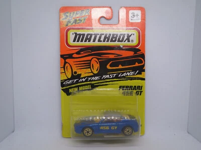 Matchbox FERRARI 456 GT Blue 1994 #18/75 Mint Window Box Vintage Superfast MIB - Image 1 of 4