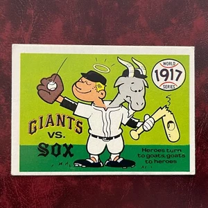1970 Fleer World Series Set 1917 CHICAGO WHITE SOX vs. GIANTS EXMINT *HIGH GRADE - Picture 1 of 2