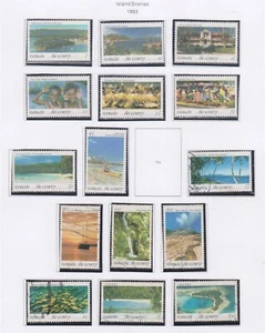 (F325-49) 1993 Vanuatu part set of 15stamps Island Scenes (AX) (VG74) - Foto 1 di 1
