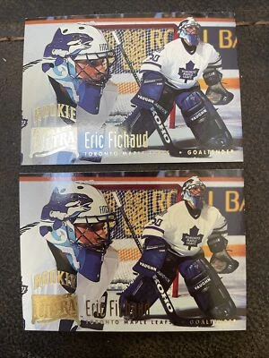 (2) 1994-95 Ultra Maple Leafs Hockey #376 Eric Fichaud Rookie Cards - Image 1 of 2