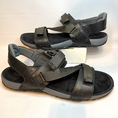 Merrell Terrant Strap Sport Leather Mens sandals Black size 14 Style J91513 - Image 1 of 4