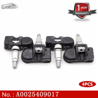 Sensor de presión de 4 neumáticos para Mercedes-Benz GL550 GLK350 ML350 R350 S350 A0025409017 Foto 1 de 4