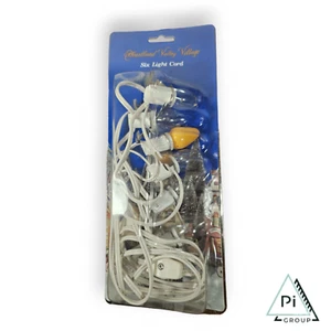 Heartland Valley Village Lighted Cord Set Christmas White Yellow Made in China - Picture 1 of 10