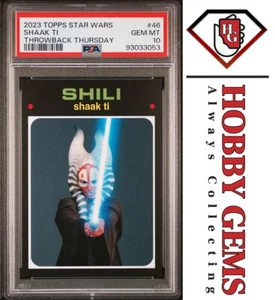 SHAAK TI PSA 10 2023 Topps Star Wars Throwback Thursday TBT #47 C2 - Picture 1 of 2