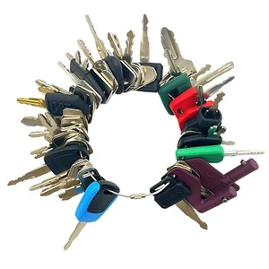 42 Heavy Construction Equipment Keys Set Bobcat Case JCB Kubota Komatsu Toyota - Picture 1 of 7