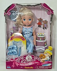 Playmates Disney Ballerina Princess Cinderella Doll Gus Jaq Birthday Party Set B - Picture 1 of 8