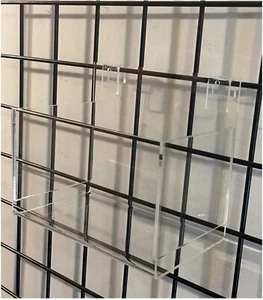Acrylic Gridwall Multi Use Merchandise Bin 7.5 Inches Wide x 4.5 Inches High x 4 - Picture 1 of 2