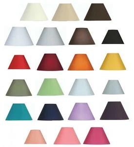 Clip On 5in (12cm) Wall Light Lamp Shade Fabric Chandelier Lampshade 25 Colours - Picture 1 of 27