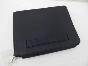 Coach Genuine Saffiano Leather Zip Case For iPad 5th Gen & 6th Gen Black New - Picture 1 of 9