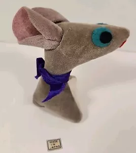 TINY Vintage 60er Jahre Dream Pets? Kamar ? Graue Maus Stofftier Body 2,5 Zoll Exc Samt - Bild 1 von 4