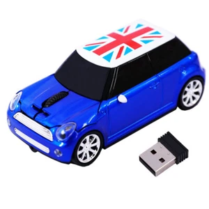 USB Mini Cooper car 2.4Ghz Wireless Mouse Cordless Optical PC Laptop Mice HOT - Picture 1 of 36