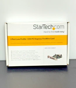 StarTech 3 Port Low Profile 1394 PCI Express FireWire Card PEX1394B3LP - Picture 1 of 4