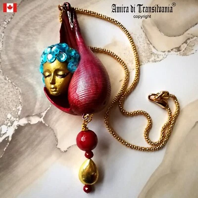 Necklace Woman Jewelry Pearl Natural Shell Luxury Jewel Pendant Charm Jewellery - Image 1 of 4