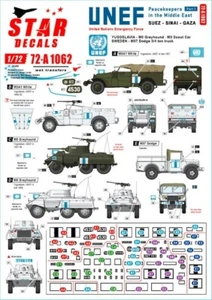 Star Decals 1/72 UNEF MIDDLE EAST PEACEKEEPERS Part 1 Yugoslavia & Sweden - Picture 1 of 2