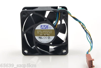 AVC DS06025B12U 60*60*25mm DC 12V 0.7A 4-pin Pwm server inverter cooling fan - Image 1 of 3